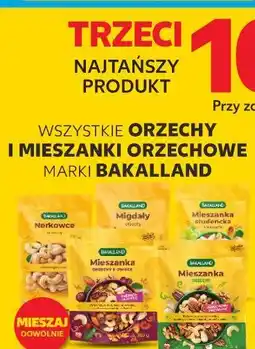 Kaufland WSZYSTKIE ORZECHY I MIESZANKI ORZECHOWE MARKI BAKALLAND oferta
