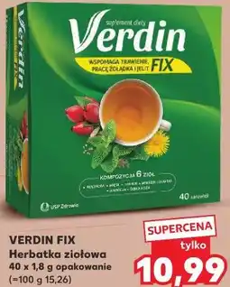 Kaufland Verdin Fix Herbata ziołowa oferta