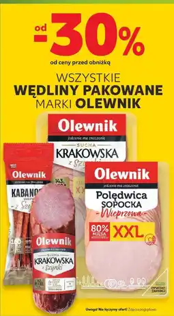 Kaufland Wszystkie wędliny pakowane marki Olewnik oferta