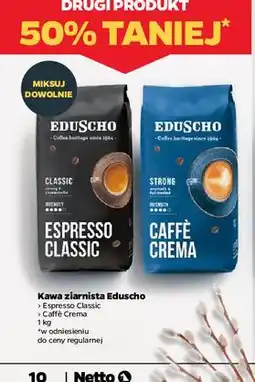 Netto Kawa strong Eduscho Caffe Crema oferta