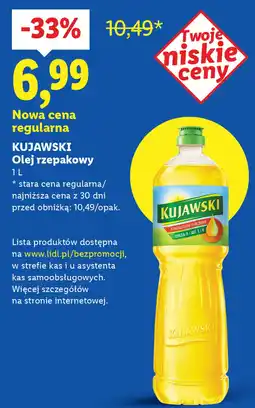 Lidl KUJAWSKI Olej rzepakowy oferta