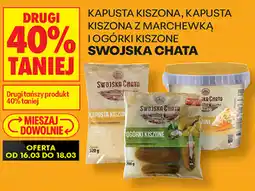 Biedronka Kapusta kiszona, kapusta kiszona z marchewką i ogórki kiszone Swojska Chata oferta