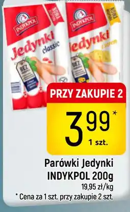 Delikatesy Piotruś Pan INDYKPOL Parówki Jedynki oferta