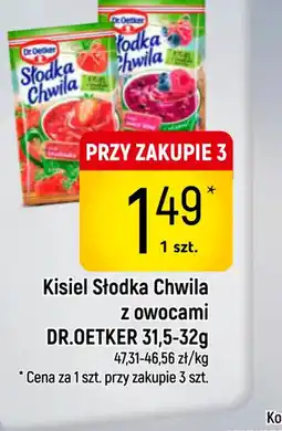 Delikatesy Piotruś Pan Kisiel Słodka Chwila z owocami Dr.Oetker oferta