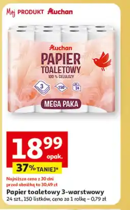 Auchan Papier toaletowy Auchan oferta