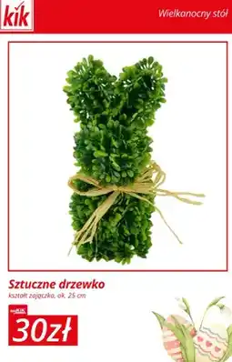 KiK Sztuczne drzewko kształt zajączka oferta
