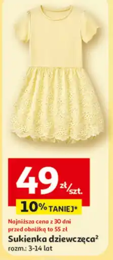 Auchan Sukienka dziewczęca O oferta