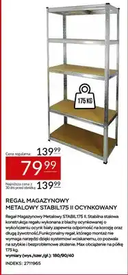 Abra Regał magazynowy metalowy Stabil 175 II ocynkowany oferta