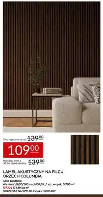 Abra Lamel akustyczny na filcu orzech Columbia oferta