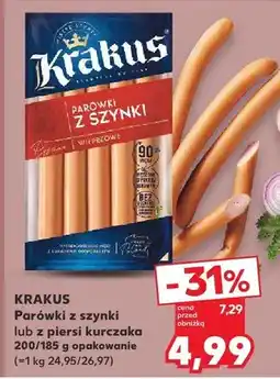 Kaufland Parówki z szynki oferta