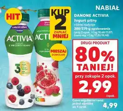 Kaufland Jogurt pitny Activia różne rodzaje oferta