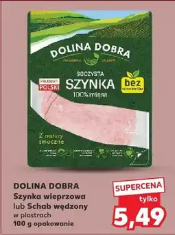 Kaufland Szynka wieprzowa w plastrach oferta