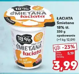 Kaufland Śmietana 18% tł oferta