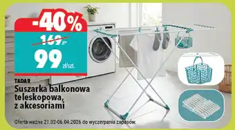 Biedronka Suszarka na pranie Tadar oferta
