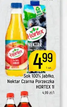 Delikatesy Piotruś Pan Hortex Sok 100% Jabłko / Nektar Czarna Porzeczka oferta