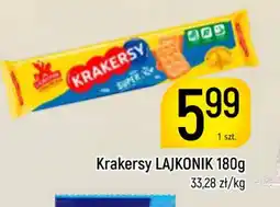 Delikatesy Piotruś Pan Krakersy LAJKONIK 180g oferta