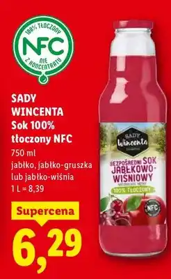 Lidl Sok 100% tłoczony NFC jabłkowy oferta