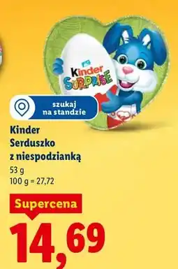 Lidl Serduszko czekoladowe z niespodzianką oferta