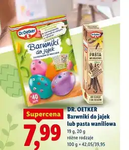 Lidl Pasta waniliowa oferta