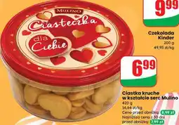 Dino Ciastka kruche w kształcie serc Mulino oferta
