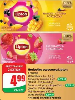 Dino Herbatka owocowa Lipton oferta