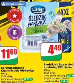 Dino Śledzik Na Raz w oleju z cebulką XXL Lisner oferta