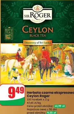 Dino Herbata czarna ekspresowa Ceylon Roger oferta