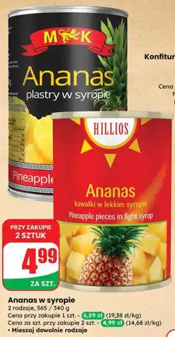 Dino Ananas w syropie oferta
