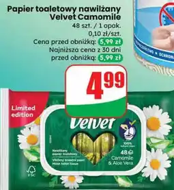 Dino Papier toaletowy nawilżany Velvet Camomile oferta