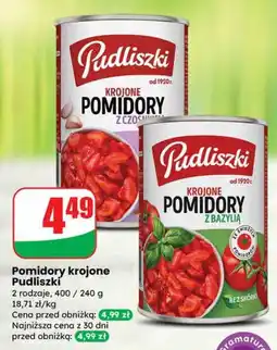 Dino Pomidory krojone Pudliszki oferta