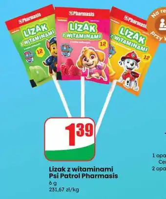 Dino Lizak z witaminami Psi Patrol Pharmasis oferta