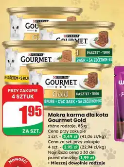 Dino Mokra karma dla kota Gourmet Gold oferta