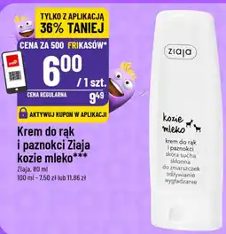 Polomarket Krem do rąk i paznokci Ziaja kozie mleko oferta