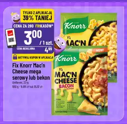 Polomarket Fix Knorr Mac'n Chase mega serowy lub bekon oferta