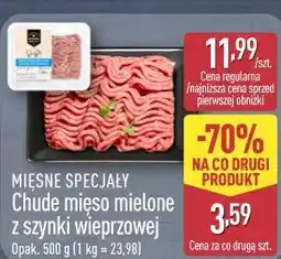 ALDI MIĘSNE SPECJAŁY Chude mięso mielone z szynki wieprzowej oferta