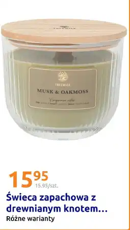 Action Świeca zapachowa z drewnianym knotem oferta