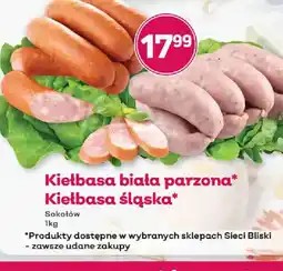 Bliski Kiełbasa biała parzona / śląska oferta