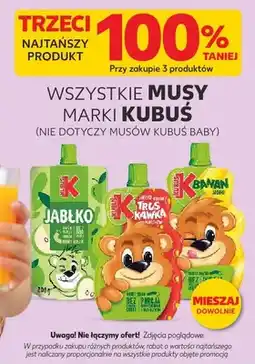 Kaufland Mus 100% owoców wybrane rodzaje oferta