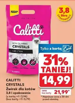 Kaufland Żwirek dla kotów Crystals, różne rodzaje oferta