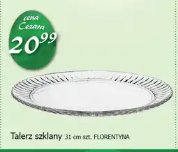 Cezar Delikatesy Talerz szklany Florentyna oferta