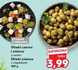 Kaufland Oliwki czarne i zielone z serem Oliwki zielone z migdałami 100 g oferta