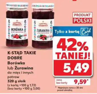 Kaufland Borówka lub Żurawina oferta