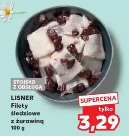 Kaufland LISNER Filety śledziowe z żurawiną 100 g oferta