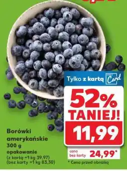 Kaufland Borówki amerykańskie 300 g opakowanie oferta