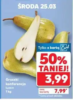 Kaufland Gruszki Konferencja luzem 1 kg oferta