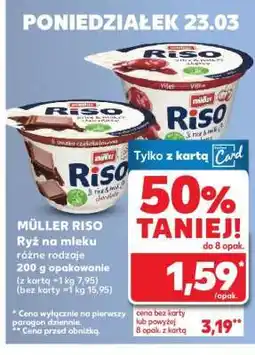 Kaufland MÜLLER RISO Ryż na mleku różne rodzaje oferta