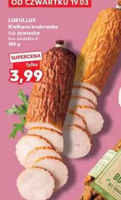 Kaufland LUKULLUS Kiełbasa krakowska lub żywiecka oferta