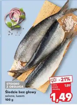 Kaufland Śledzie bez głowy oferta
