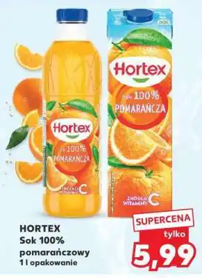 Kaufland HORTEX Sok 100% pomarańczowy 1 l opakowanie oferta