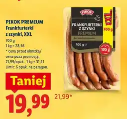 Lidl Frankfurterki z szynki, XXL oferta